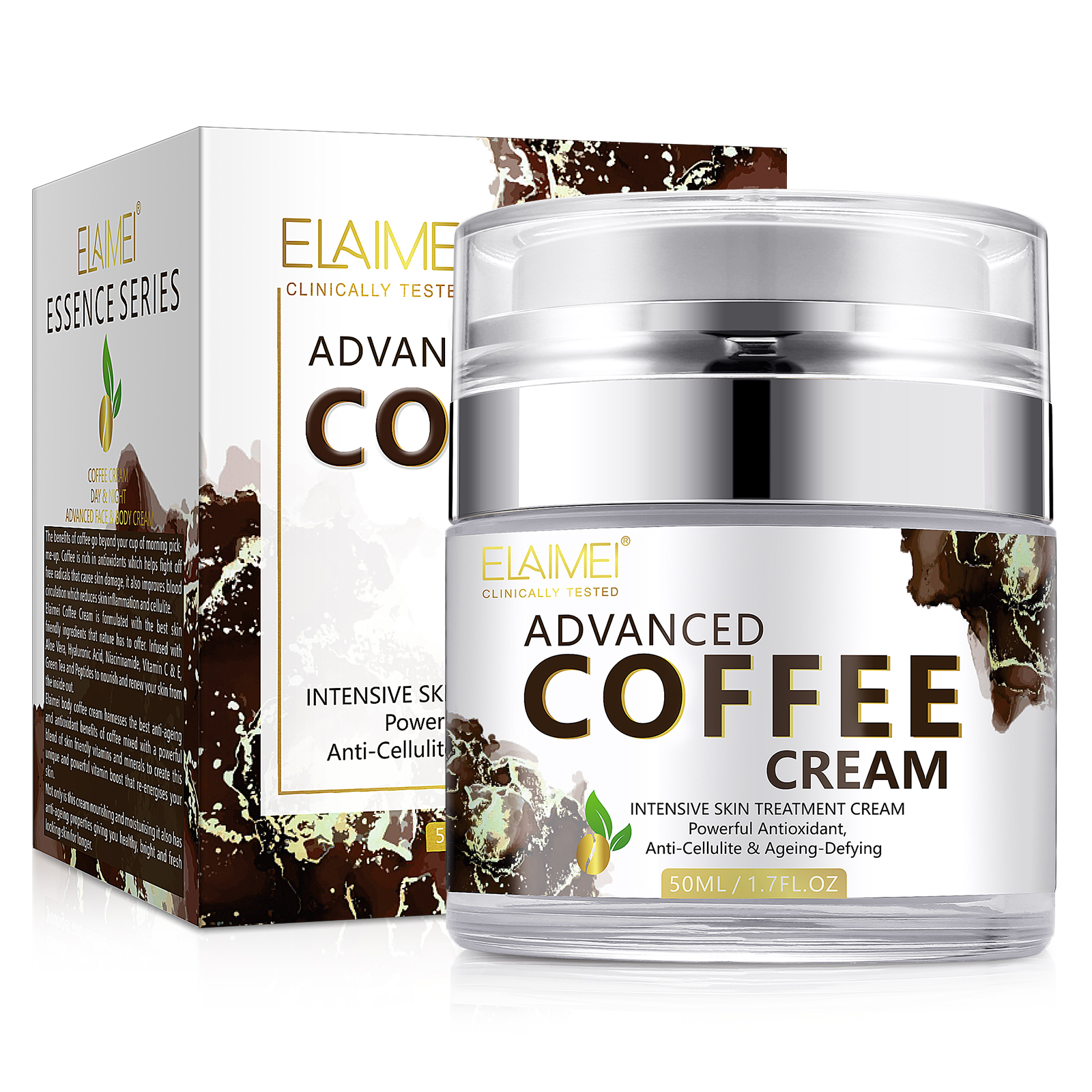 Elaimei Advanced Coffee Face Body Lifting Moisturiser Facial Cream Skin Repair Wrinkles