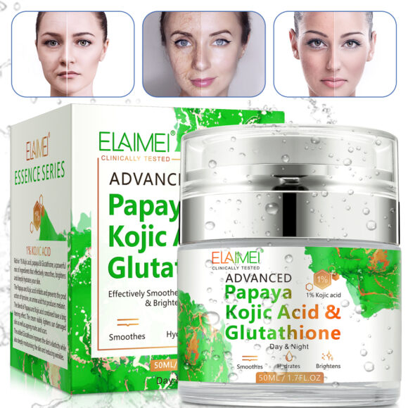 Elaimei Advanced Papaya Kojic Acid Glutathione Face Cream for Dark Spots