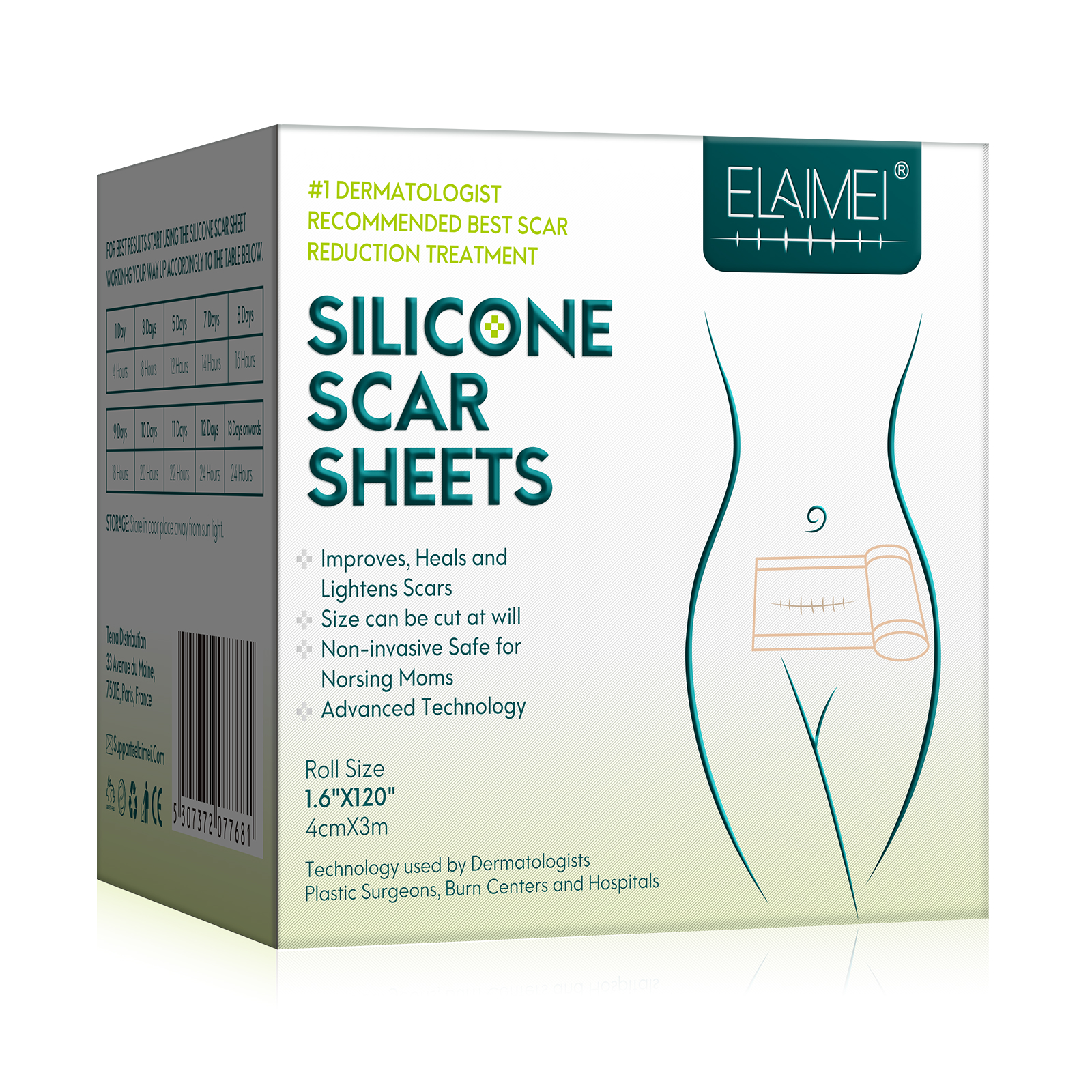 Silicone Scar Sheets Roll Tape 3m