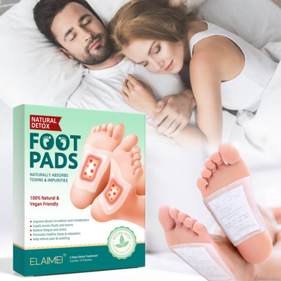 ELAIMEI Natural Detox Foot Pads for Toxin Removal