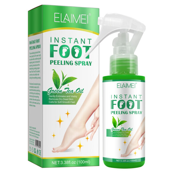 Elaimei Instant Foot Peeling Spray with Green Tea Oil, 100ml