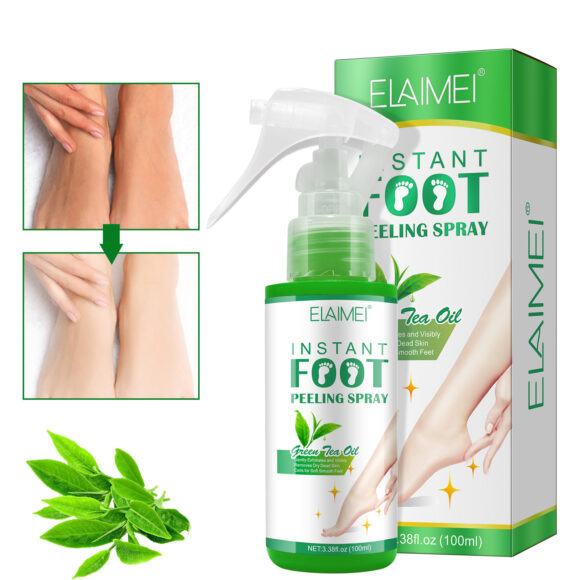 Elaimei Instant Foot Peeling Spray with Green Tea Oil, 100ml