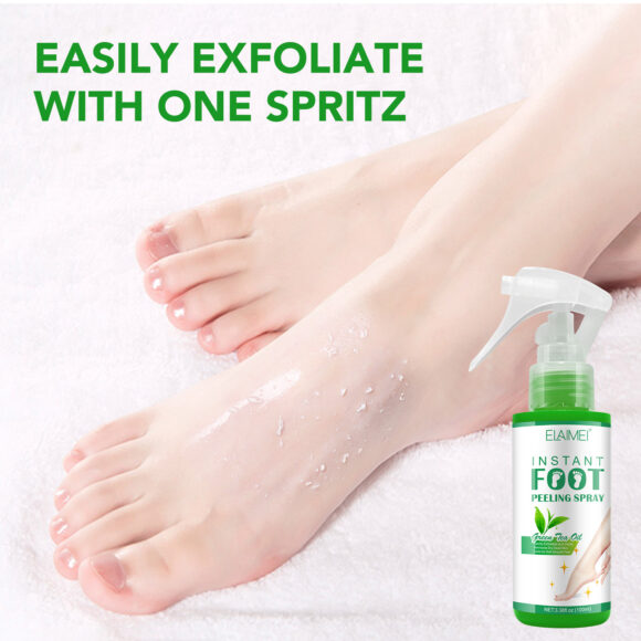 Elaimei Instant Foot Peeling Spray with Green Tea Oil, 100ml