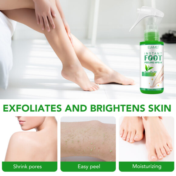 Elaimei Instant Foot Peeling Spray with Green Tea Oil, 100ml