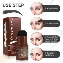 Elaimei Eyebrow Stamp Set, MEDIUM BROWN