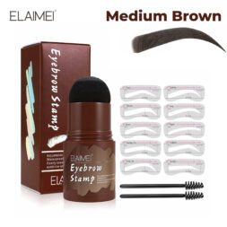 Elaimei Eyebrow Stamp Set, MEDIUM BROWN