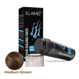 Elaimei Hair Building Fibers, 27.5 g (Medium Brown)